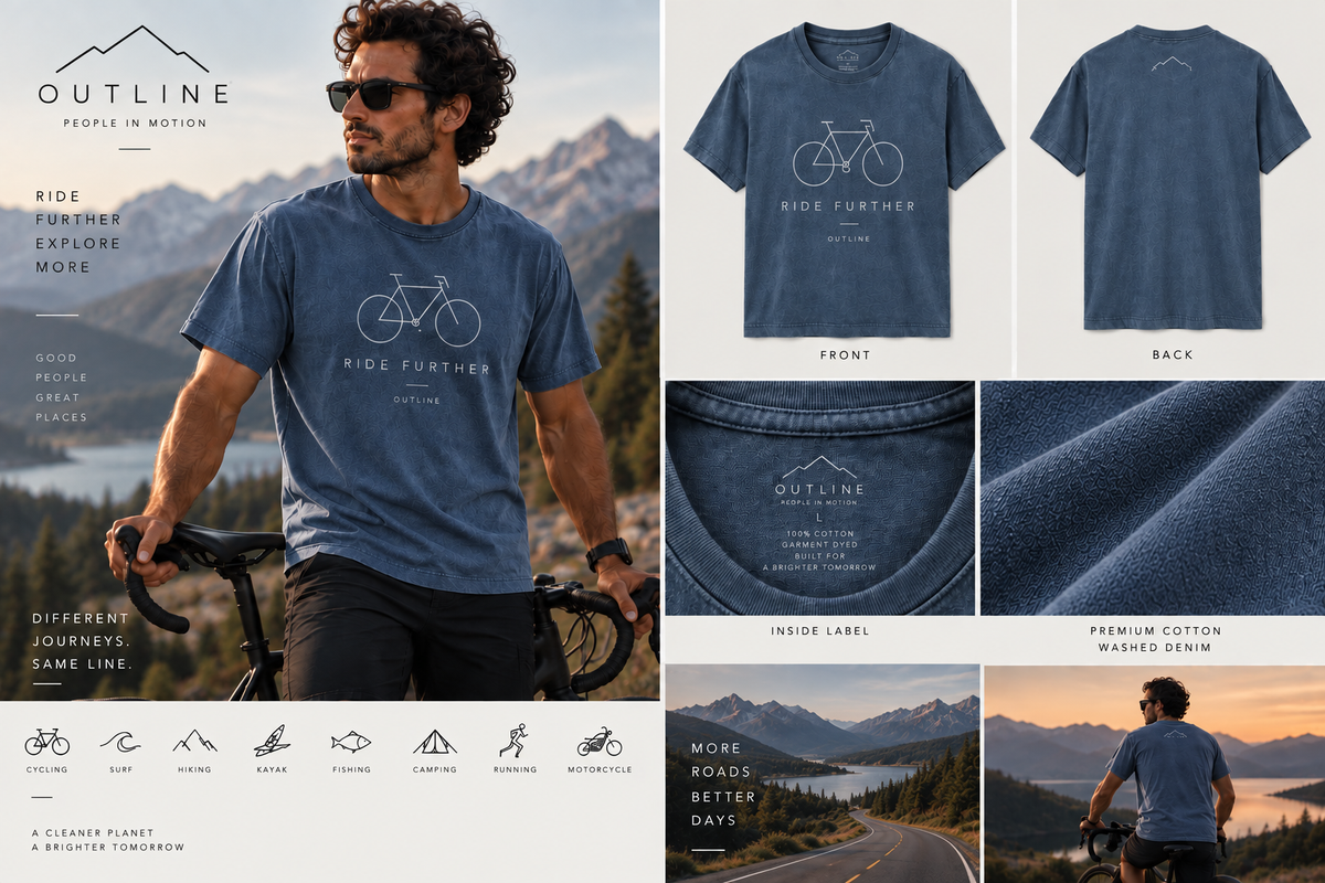 OUTLINE - People in Motion - T-Shirt