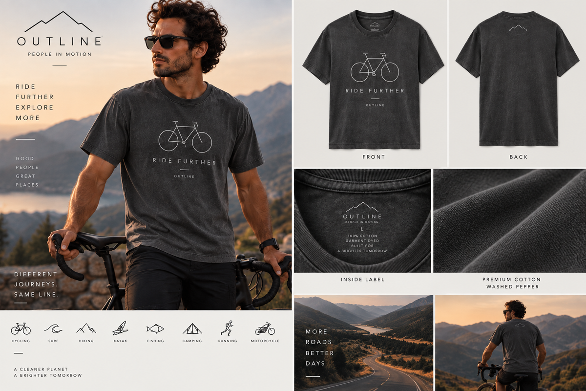 OUTLINE - People in Motion - T-Shirt