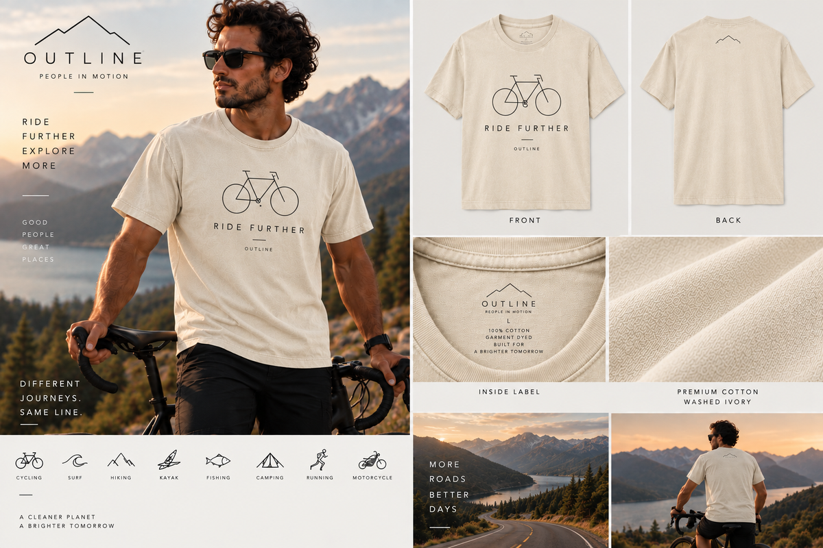 OUTLINE - People in Motion - T-Shirt