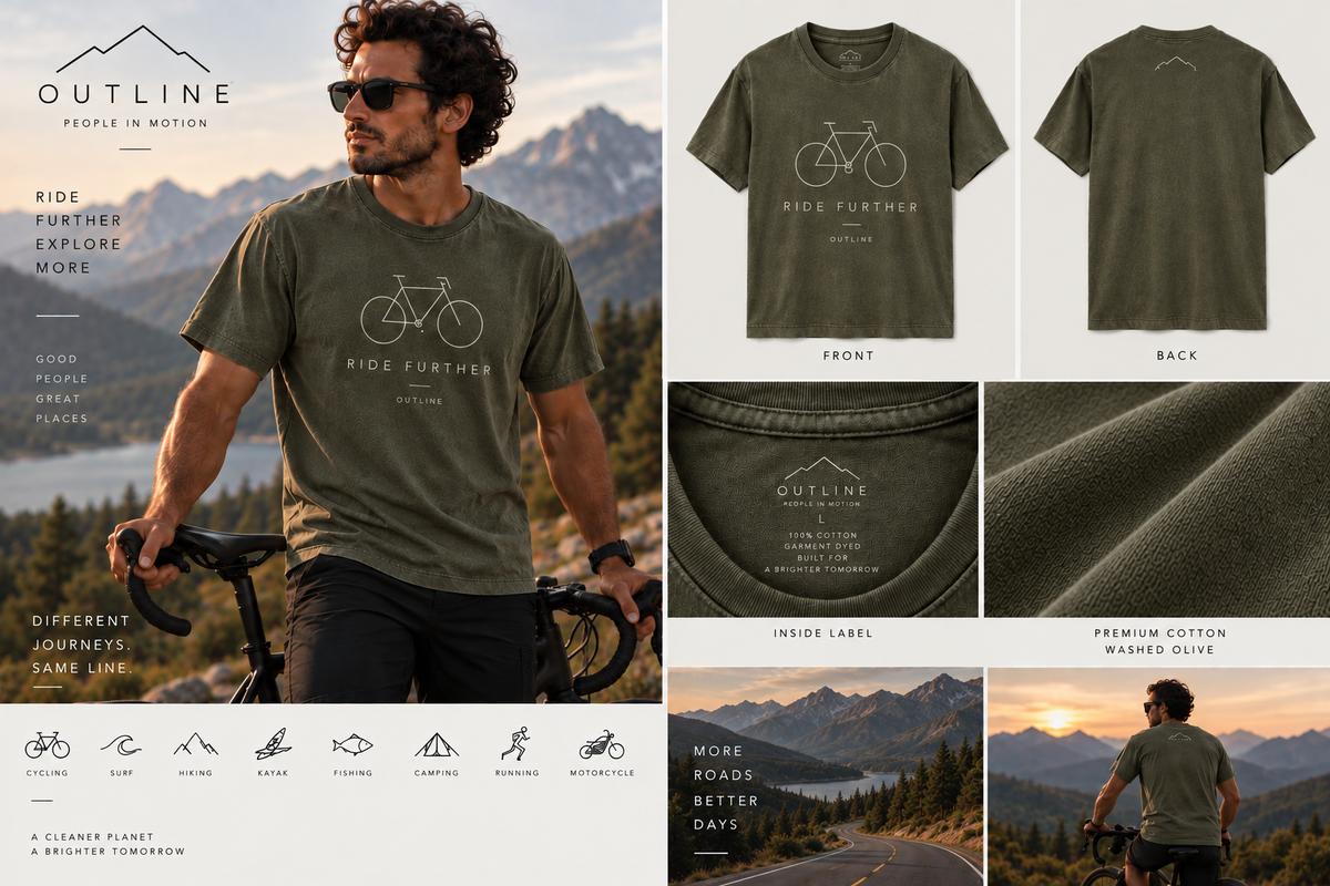 OUTLINE - People in Motion - T-Shirt