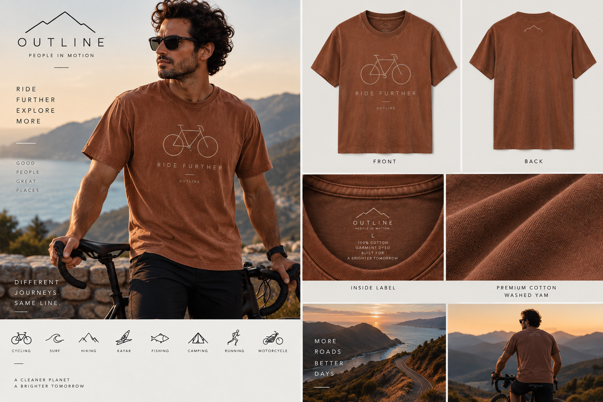 OUTLINE - People in Motion - T-Shirt