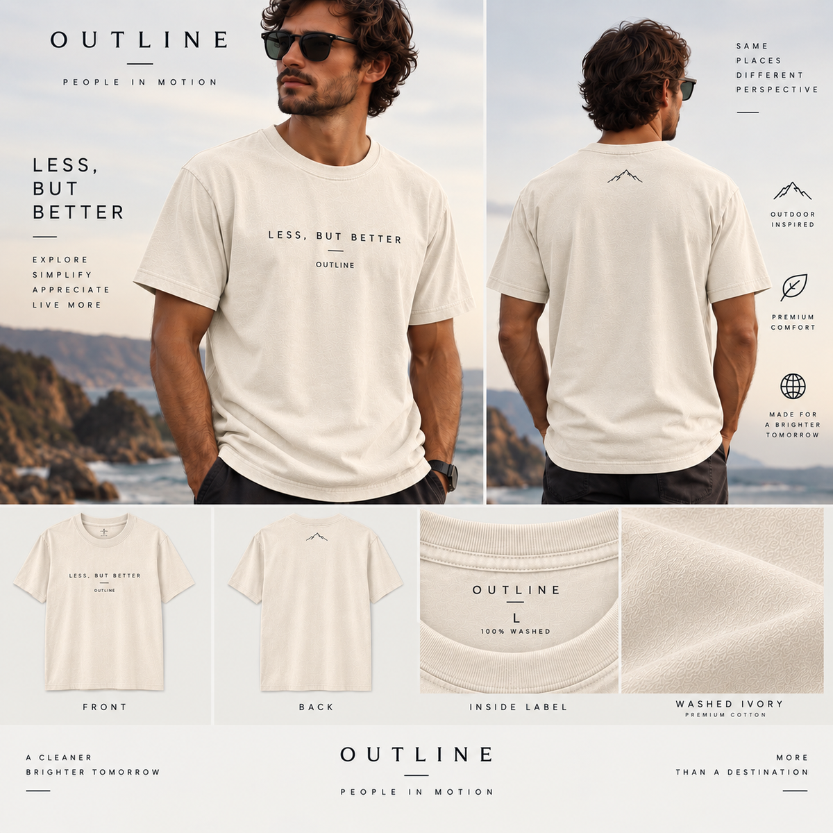 OUTLINE - People in Motion - T-Shirt