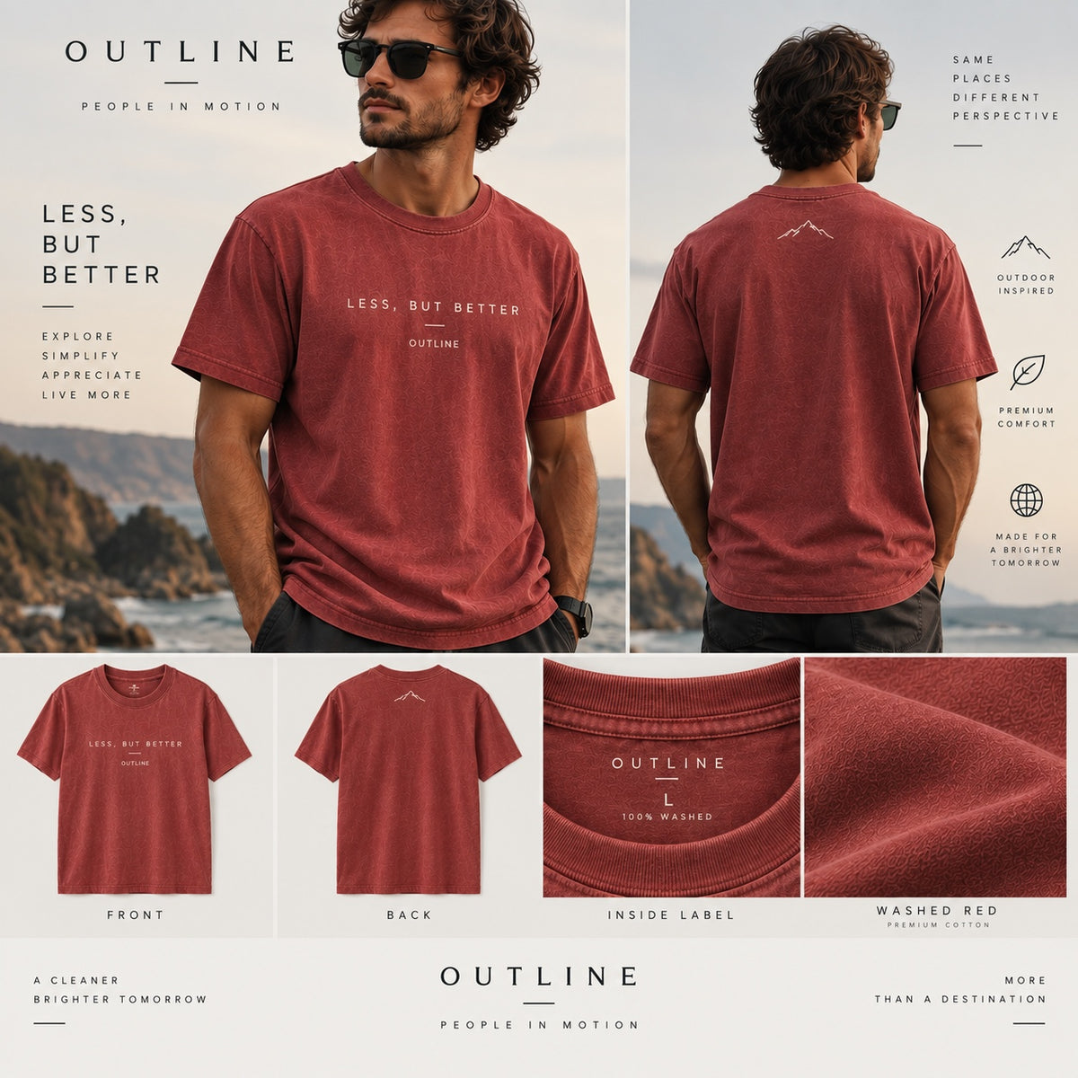 OUTLINE - People in Motion - T-Shirt