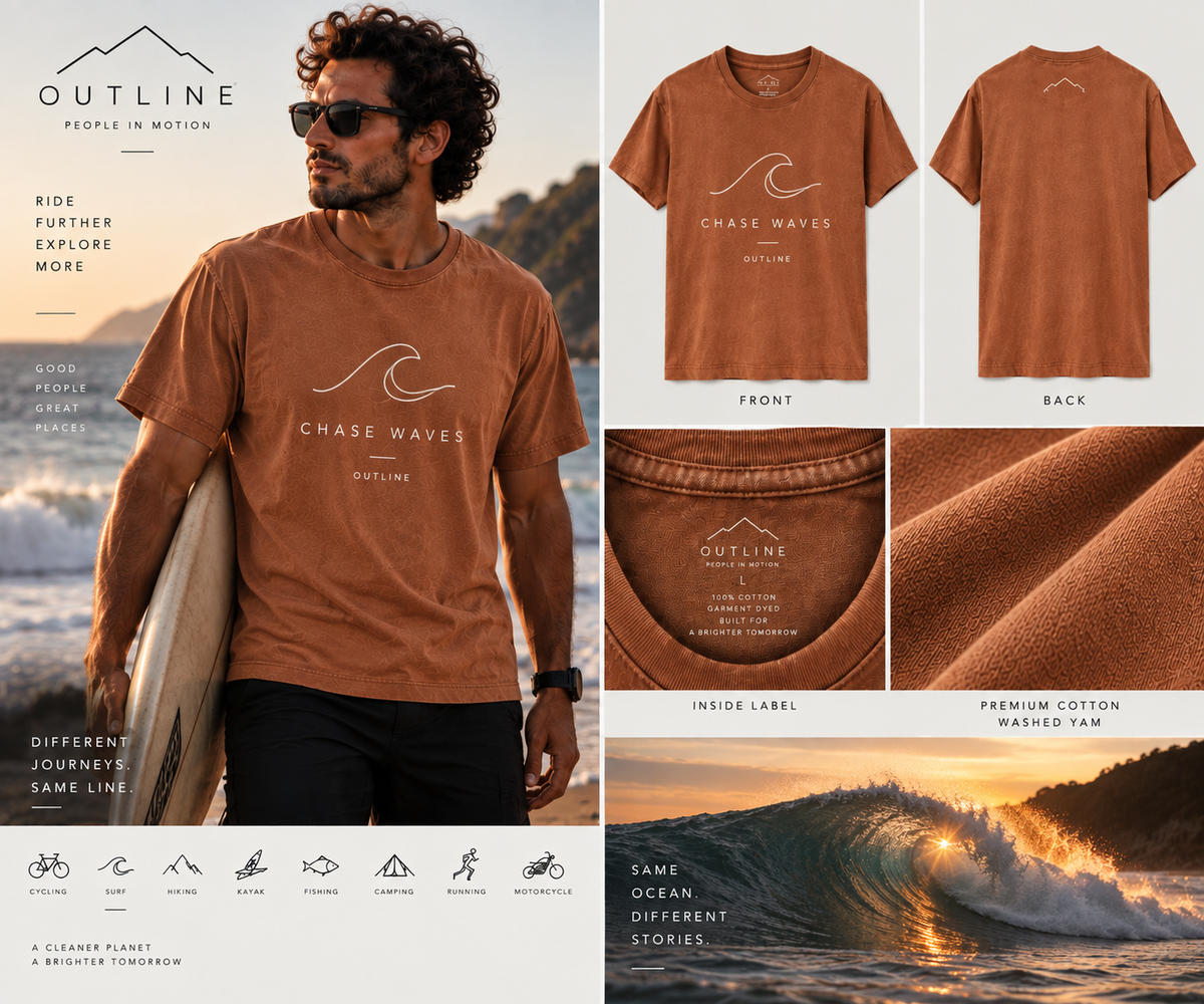 OUTLINE - People in Motion - T-Shirt